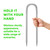 22 Pack Ground Garden Stakes12 Inch Anti-Rust Galvanized Steel U Staple