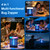Solar Bug Zapper Outdoor, 4 in 1 Portable & Rechargeable Bug Zapper
