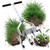 Morinoli Manual Lawn Aerator with 4 Hollow Tines, Core Plug Design, Sturdy Footrest, Pre-Assembled – Heavy Duty Tool for Loosening Compacted Soil, Yard Aeration & a Thriving Lawn