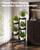 Bamworld Plant Stand Indoor Outdoor 5 Tier Corner Plant Shelf Metal Holder