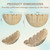Scalloped Wall Basket, 2pcs Hand Woven Hanging Wicker Set