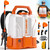 Sylsmart Battery Powered Backpack Sprayer 3.2 Gallon, 100 PSI Electric Backpack Sprayer, Compatible with DeWalt 20V Battery, 0.9 GPM High Flow Garden Sprayer with 2 Wands & 5 Nozzles for Lawn Yard