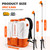 Sylsmart Battery Powered Backpack Sprayer 3.2 Gallon, 100 PSI Electric Backpack Sprayer, Compatible with DeWalt 20V Battery, 0.9 GPM High Flow Garden Sprayer with 2 Wands & 5 Nozzles for Lawn Yard