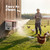 Chicken Nesting Boxes 3 Hole, Large Metal Hen Laying Box with Swing Perch