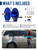 MEKOH Heavy Duty Pressure Washer Hose Reel 100FTx3/8” / 200FTx1/4”, 4500PSI