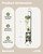 Bamworld 2 Tier Hanging Plant Stand Tall Modern Planter Holder Blk