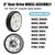 Sutmorly Rear Drive Wheels 137-4835 Replacement for Toro Mower,119-3822 Metal Gear Mower Wheels Compatible with Toro 20332, 20333, 20334, 20337, 20372, 20373, 20374 22" Recycler Lawn Mowers（Pack of 2)