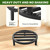bozopion 3 Pack 10.2 Inch Metal Plant Stands Outdoor Indoor Pot Riser,Black
