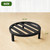 bozopion 3 Pack 10.2 Inch Metal Plant Stands Outdoor Indoor Pot Riser,Black