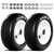 QILINGLORY 11x4.00-5 Flat Free Lawn Mower Tire & Wheel with 3/4" Bearing Bore, with 5/8" bearing sleeves, Fits Zero Turn Mower, Garden Tractor, 350 lbs Capacity, 90% Polyurethane Sold Tires, 2-Pack
