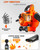Getell 26cc Gas Leaf Blower, 380 CFM 180 MPH Handheld 2-Cycle