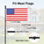 SEEKNEW 6 FT Stainless Steel Tangle Free Flag Pole Kit, 2PCS; Black