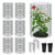 18 Pcs 24'' x 12'' Large Wire Plant Protector from Animals, 6 Pack Metal Plant Cage Chicken Wire Cloche with Ground Stakes and Nylon Tie to Keep Animals Out, Garden Protection Bunny Barricade