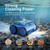 Cordless Robotic Pool Cleaner, 180 Mins Runtime Self-Parking Pool Vacuum for Above Ground Pools, Wall Climbing Automatic Pool Robot - NOT Suitable for Pools with Sharp Steps/Raised Drains