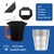 Tombili Upgraded Grease Bucket with Lid, Pellet Smoker Grill Drip Bucket
