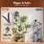 PRAISUN 51 Inch Plant Stand with Grow Lights, 8 Tiered Indoor Plant Shelf