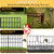 25 Pack Garden Animal Barrier Fence, 17in (H) X 27ft (L) No Dig Fence, Rustproof Metal Garden Fencing Bordere, Decorative Fencing Panel for Dog Rabbits Ground Stakes Defense and Outdoor Patio