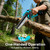 2-in-1 Electric Pole Saws for Tree Trimming, 6 Inch Mini Chainsaw Cordless with Extension Pole, 2 x 4000mAh Batteries,Battery Powered Pole Chain Saw, Tree Trimmer Limb Branch Cutter Pruner