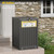 LHBGO Package Delivery Box for Outside with Sign, 48 Gallon Storage with Lockable Secure, Large Double Wall Resin Outdoor Package Delivery Waterproof