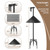 ReTang 92" Bird Feeder Pole with Squirrel Baffle, 1" Heavy Duty Metal Stand