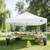 Canopy Replacement Top for 10x10ft Pop Up Canopy Tent Waterproof Durable Cover with Bonus 4 Sand Bags Outdoor Shelter Replacement Roof (Frame not Include)
