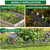 25 Panels Garden Fencing Animal Barrier, 17in (H) X 27ft (L) No Dig Dog Fence, 1.25 in Gap Fence Border for Dogs Rabbits, Rustproof Metal Decorative Fences Blocker for Outdoor, Yard, Patio