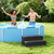 WTFGO Plastic Hot Tub Steps with Storage, Spa Steps Outdoor Stairs, 36.6 Inches Long - Non-Slip All Weather Top & Feet, 32 Gallon Capacity, Waterproof for Porch/RV/Deck, Sturdy Plastic Frame, Black