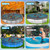 24 Feet Round Leaf Net Cover for Above Ground Pool, Winter Cover Mesh Cover with 16 Pcs Large Metal Clips，Pool Safety Net Fits 24FT Above Ground Pools, Keeps Leaves Out of Your Pool （Black）