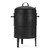 Amazon Basics 16 inch Vertical Charcoal Outdoor Smoker, BBQ Grill, with Built-in Thermometer, 2-Layer Design, Adjustable Air Supply Control, Black