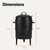 Amazon Basics 16 inch Vertical Charcoal Outdoor Smoker, BBQ Grill, with Built-in Thermometer, 2-Layer Design, Adjustable Air Supply Control, Black