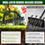 WAIWL Manual Lawn Aerator Tool, 17 Spikes, Spring-Assisted Debris Release