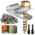 400 PCS T304 Stainless Steel Wire Fence Clips, Fasteners Post Screw with Wire Fixer, Agricultural Fencing Fence Wire Clamps for 4, 6, 8,10 and 12-16Gauge Wire Fencing Livestock Fencing Clips for Wood