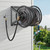 VEVOR Wall Mounted Garden Hose Reel, Holds 200 ft 5/8-inch Manual Water Hose Winder, Heavy-Duty Steel, Outdoor Reel with Brass Fitting & 5ft Leader Hose, Space Saving, for Yard Lawn Garage