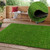 Heyroll Realistic Artificial Turf Grass, 3 FT X 5 FT Artificial Synthetic Fake Grass, 20MM Green Turf Rug Pet Dogs Lawn Mat with Drainage Holes for Indoor Outdoor Patio Garden Landscape/Custom Size
