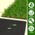 Heyroll Realistic Artificial Turf Grass, 3 FT X 5 FT Artificial Synthetic Fake Grass, 20MM Green Turf Rug Pet Dogs Lawn Mat with Drainage Holes for Indoor Outdoor Patio Garden Landscape/Custom Size