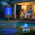 Solar Bug Zapper Outdoor, Solar Mosquito Zapper Outdoor with Ground Bracket, Cordless Waterproof Fly Zapper with Illuminated Light, 5000mAh Rechargeable Mosquito Killer