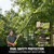 EWORK 20V 18" Pole Hedge Trimmer Cordless with 2×2.0Ah Batteries & Charger