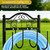 Freexployer Garden Hose Holder, Easy Coiling & Tangle-Free Metal Hose Reel, Portable Water Hose Storage Organizer for 100FT Hoses, Freestanding Hose Holder for Lawn, Yard and Garden, Black