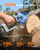 TaskStar 2-in-1 Pole Saw for Tree Trimming, 8-Inch Cordless Brushless Chainsaw with Adjustable Extension Pole, 2×4.0Ah Rechargeable Batteries & Charger, Auto Oiling, 15 Ft Max Reach