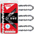 KAKEI 12 Inch Pole Saw Chain fits Stihl 1/4" Pitch .043" Gauge 64 Drive Links Chainsaw Chain - 71PMM3 64 Fits Stihl Pole Saws (3 Chains) - Semi Chisel