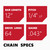 KAKEI 12 Inch Pole Saw Chain fits Stihl 1/4" Pitch .043" Gauge 64 Drive Links Chainsaw Chain - 71PMM3 64 Fits Stihl Pole Saws (3 Chains) - Semi Chisel
