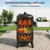 VINGLI 18 Inch Multi-Layer Charcoal BBQ Smoker Grill, Heavy Duty Round Grill, Vertical Smoker with Thermometer, for Outdoor Cooking, Patio, Parties, Backyard