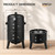 VINGLI 18 Inch Multi-Layer Charcoal BBQ Smoker Grill, Heavy Duty Round Grill, Vertical Smoker with Thermometer, for Outdoor Cooking, Patio, Parties, Backyard