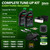 3Matix Tune Up Kit Compatible with Kawasaki Engines, Kawasaki 10W-40 Oil, Air, Fuel and Oil Filters, BPR4ES Spark Plugs, Fits FR651V FR691V FR730V FS Series
