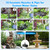 Biling 6.5W Solar Pond Filter 80 GPH with Battery Backup Outdoor