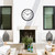 Caysie 16 Inch Sealed Large Outdoor Clocks Waterproof (Black)