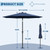 GarveeLife 9FT Umbrella Outdoor Patio, Table Umbrella with Push Button Tilt and Crank, 8 Sturdy Ribs Waterproof UV Protection for Garden, Pool, Backyard, Market