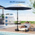 GarveeLife 9FT Umbrella Outdoor Patio, Table Umbrella with Push Button Tilt and Crank, 8 Sturdy Ribs Waterproof UV Protection for Garden, Pool, Backyard, Market