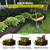 VEVOR Landscape Edging, 10 inch Depth 60 ft Total Length, Recycled HDPE Coiled Terrace Board, Flexible Bender Border for Landscaping, Lawn, Garden, Yard, Against Invading Weeds, Black