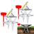 Simfelice 2 Pack Upgraded Mole Traps Heavy Duty Scissor Mole Trap for Lawns Galvanized Steel Reusable Traps that Work Best Gopher Killer Easy One-Step Setup